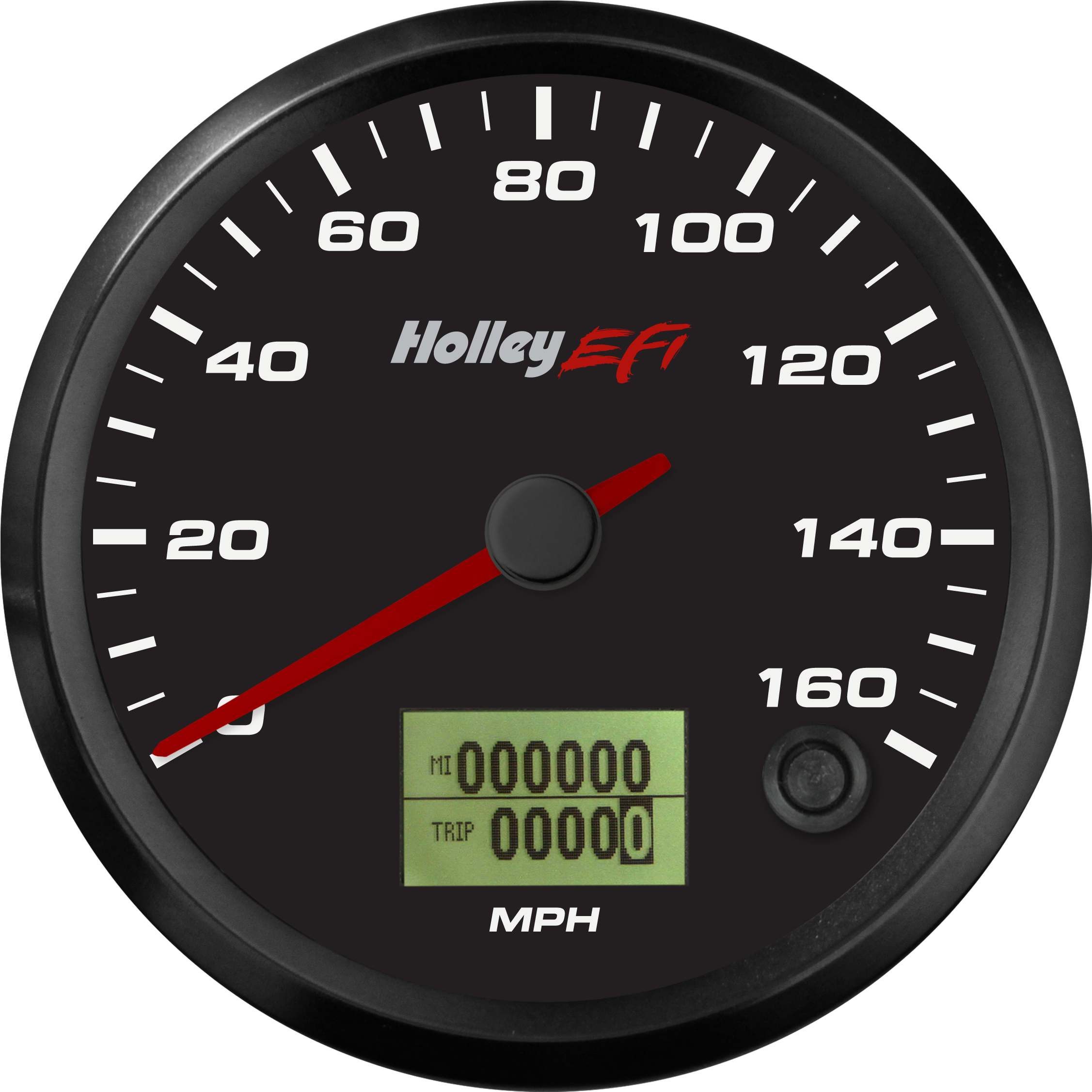 Speedometer Png - Holley 553-121 4-1/2" Efi Gps Black Speedometer (2688x2688), Png Download