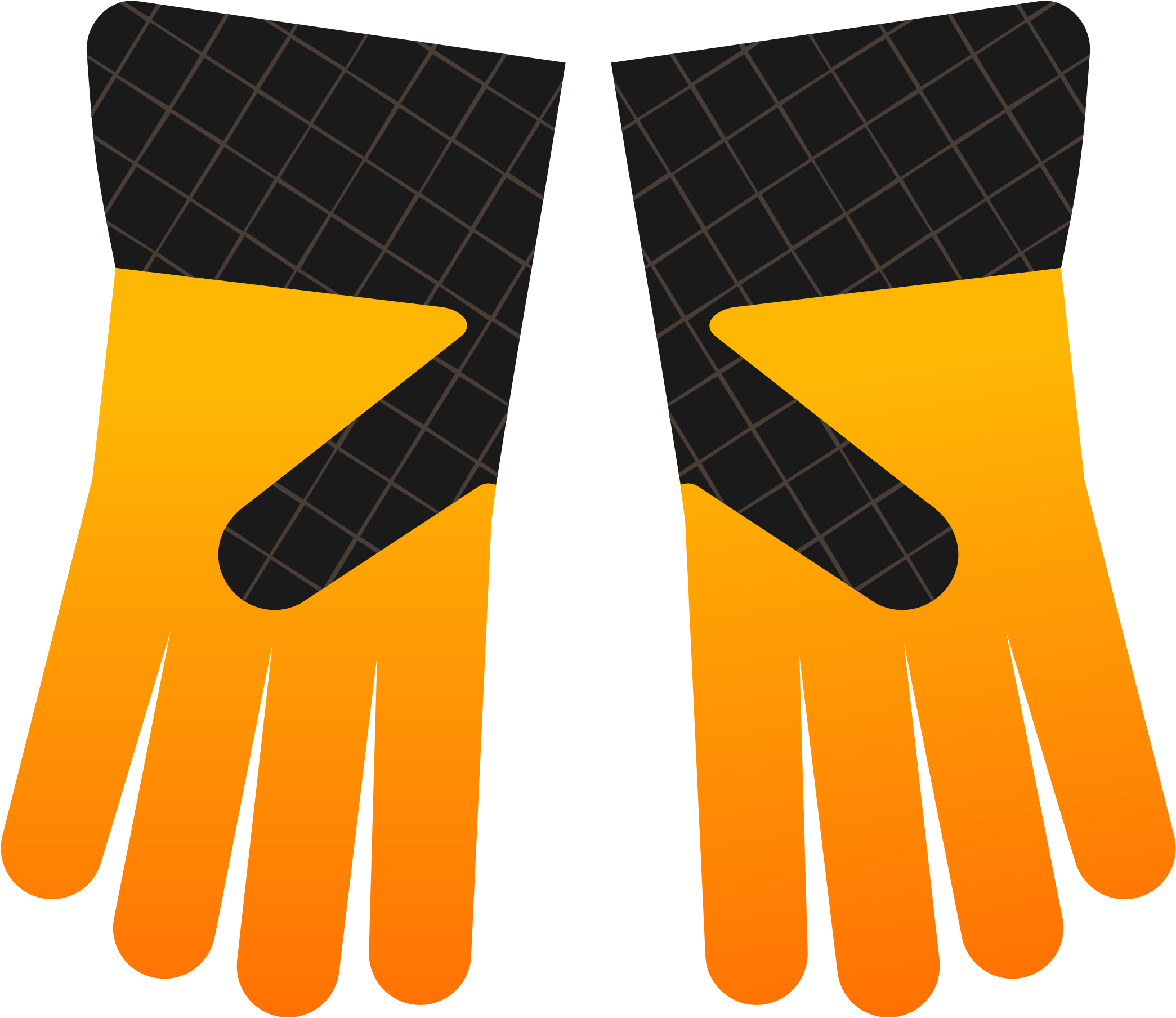 Png Download Gloves Big Image Png - Pair Of Gloves Clip Art (2400x2133), Png Download