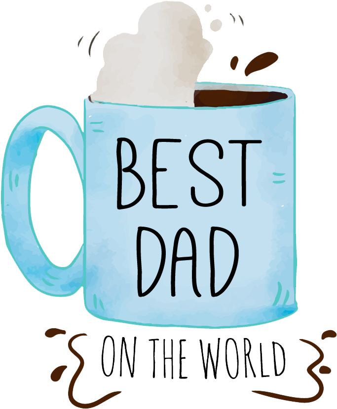 Best Dad Png Image - Happy Fathers Day Beach Towel (854x984), Png Download