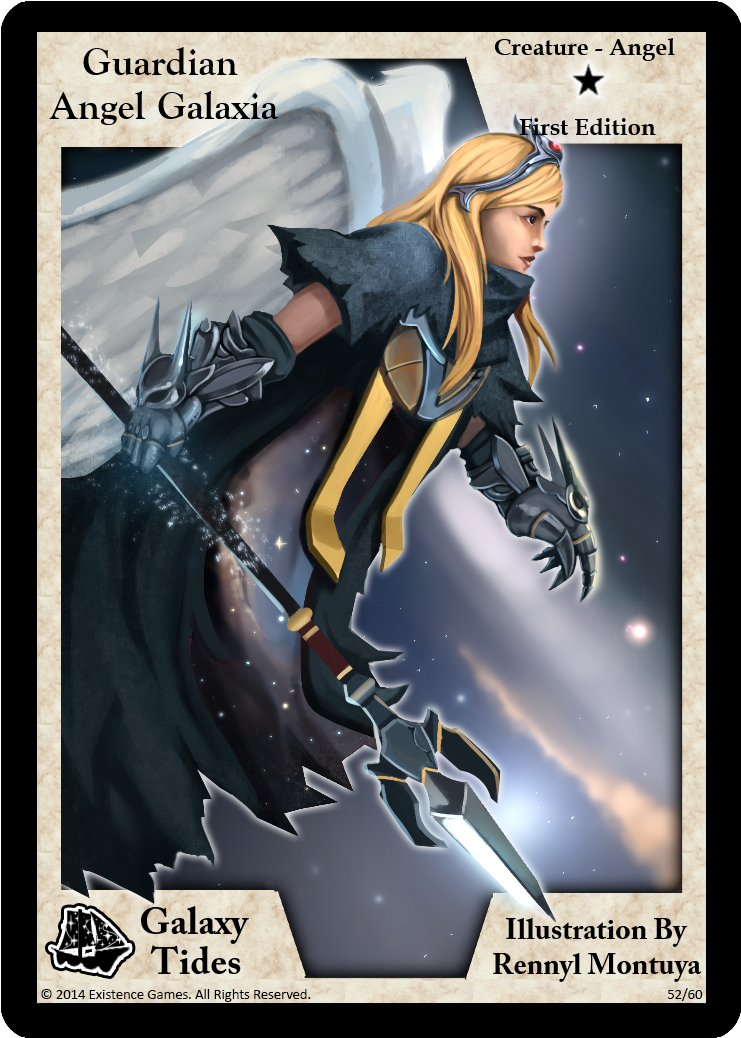 Guardian Angel Galaxia Exodus Card - Exodus Card Game (825x1125), Png Download