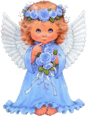 Cute Baby Images - Blue Baby Angel Png (400x400), Png Download
