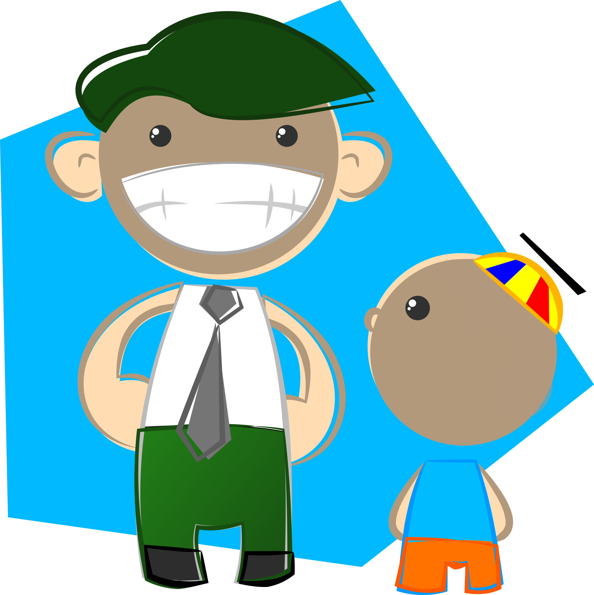 This Free Icons Png Design Of Dad And Son (2395x2400), Png Download