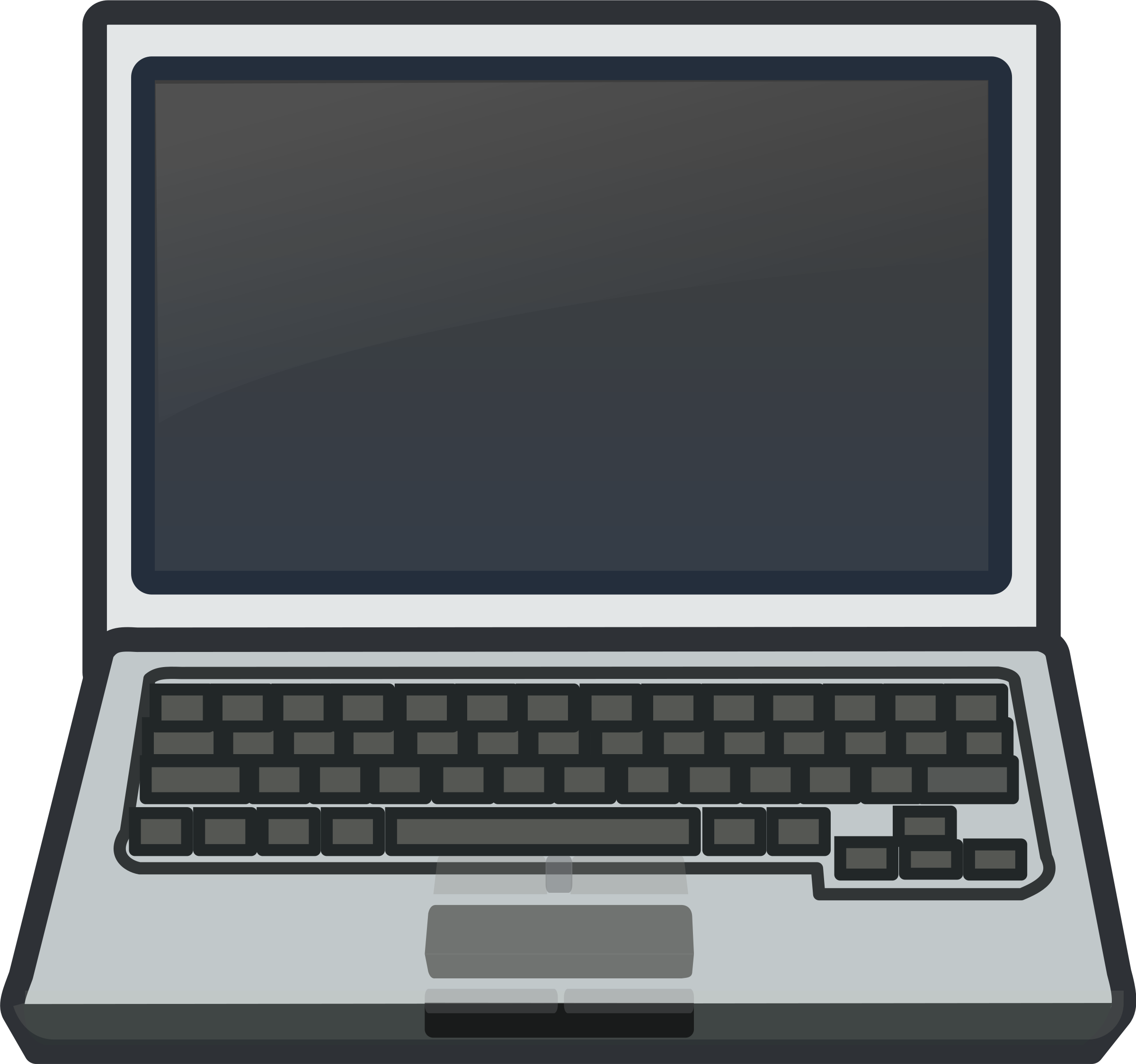 Computers Clipart Notebook - Laptop Clipart (800x749), Png Download