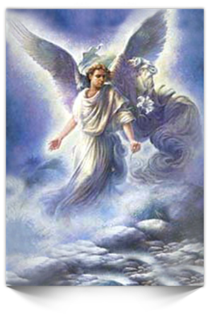 "holy Guardian Angel, I Thank You For Accepting Me - Jesus Christ And Archangel Michael (300x450), Png Download