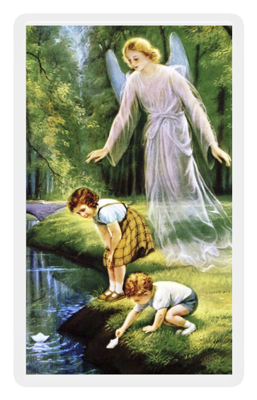 Guardian Angel With Children - Guardian Angels Watch Over Us (600x600), Png Download