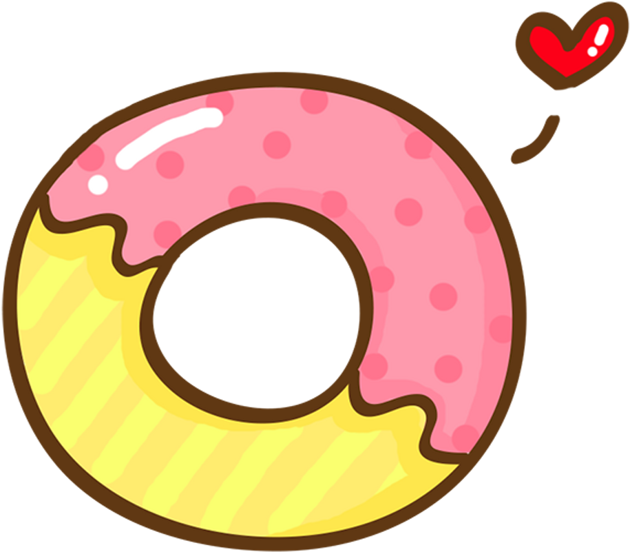 Kawaii Donut Png - Cuteness (1024x1024), Png Download