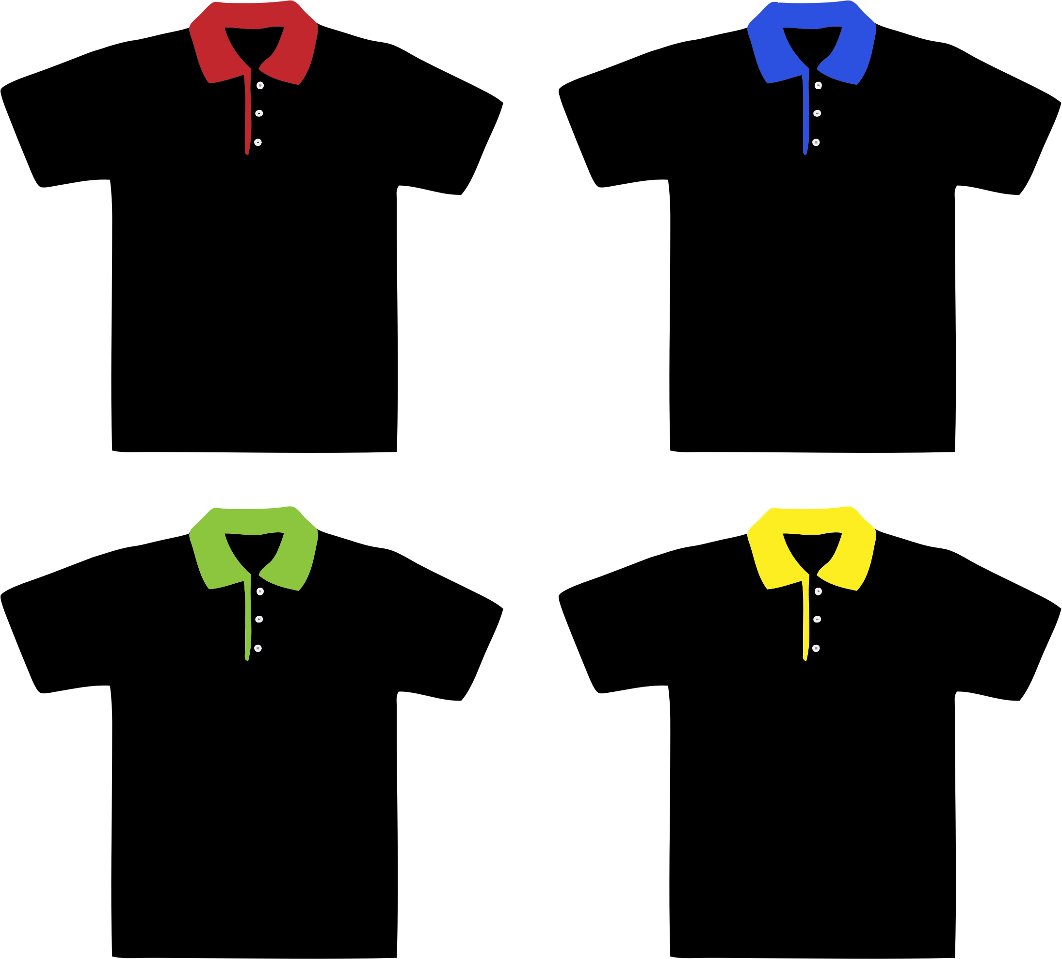 This Free Icons Png Design Of Polo Shirts 2 (2190x1978), Png Download
