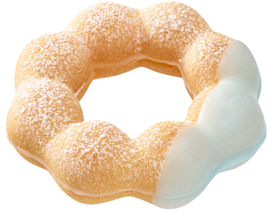 Transparent Donut Tumblr Kawaii Transparent - Cute Blue Kawaii Food Transparent (392x328), Png Download