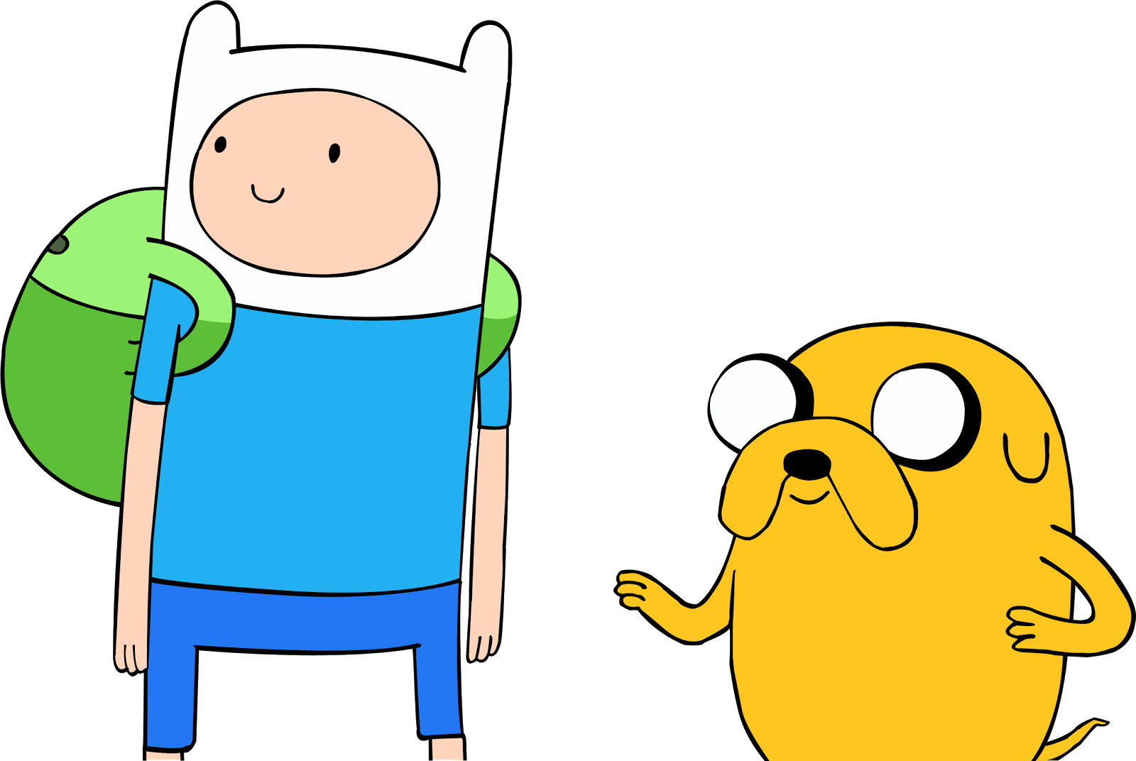 Finn Y Jake - Finn And Jake Transparent (1600x1072), Png Download
