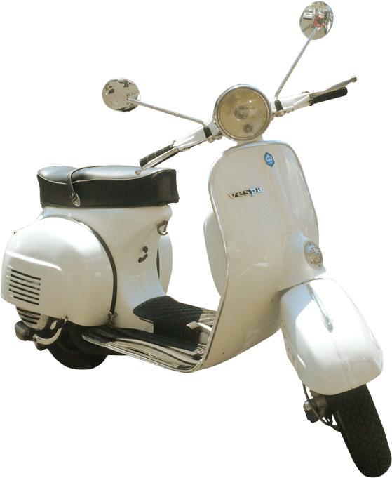 Vintage Vespa Cream Color - Vintage Vespa Png (900x696), Png Download
