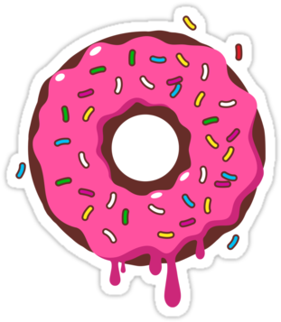 Frankie Jonas Rotten Tomatoes - Chocolate Donut Pink Frosting (375x360), Png Download