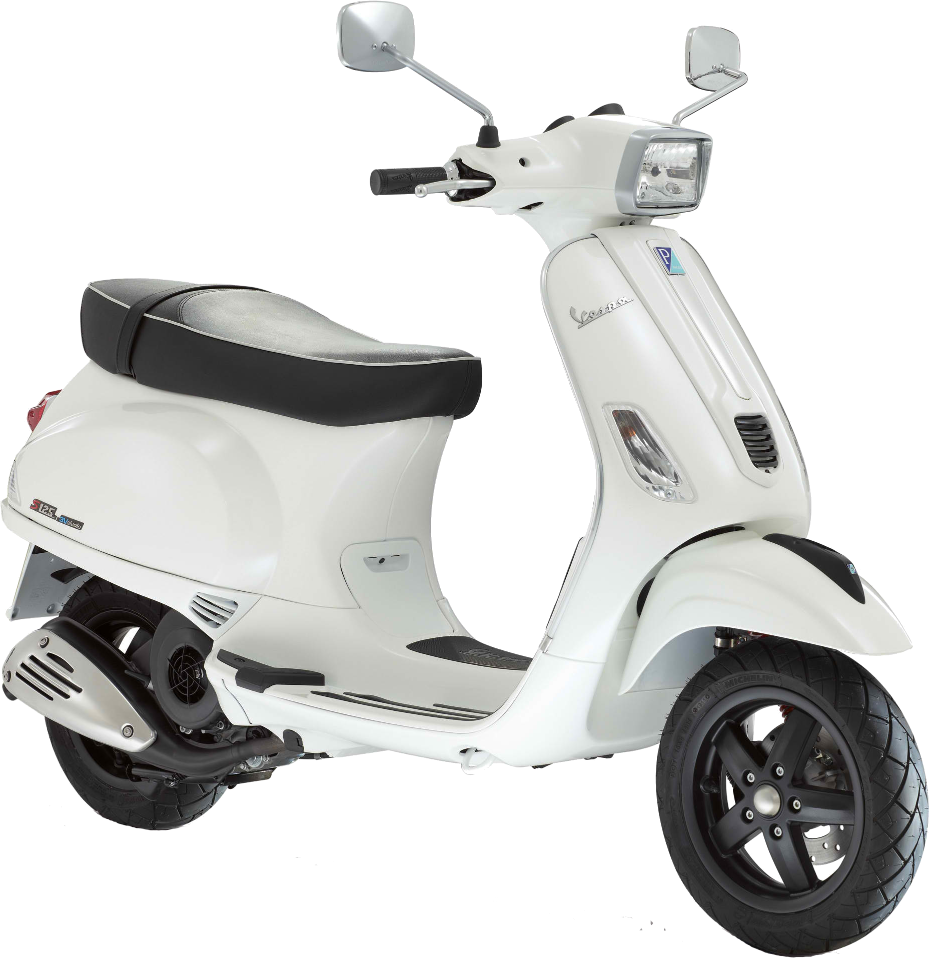 Vespa S 125 White (1880x1936), Png Download