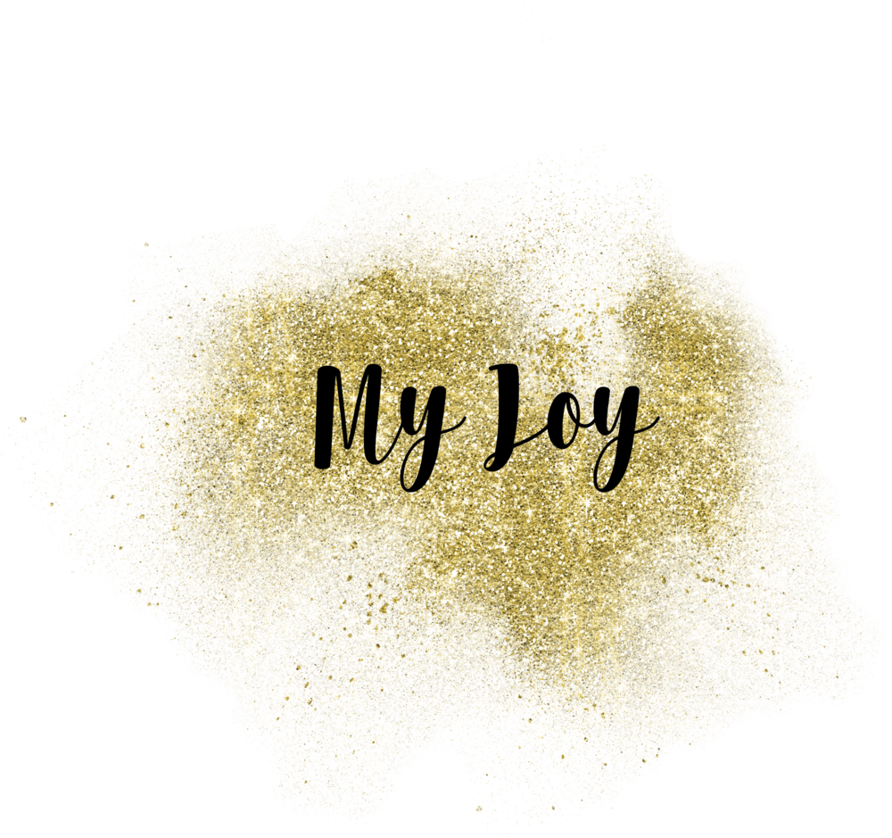 My Joy - Imitat-goldglitter-hintergrund-muster-schein Karte (1000x939), Png Download