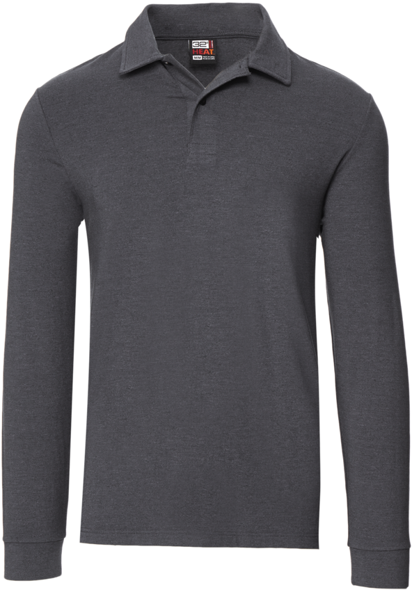 32 Degrees Men's Long Sleeve Polo With Heat Retention - Vetement Mckinley (1024x1024), Png Download