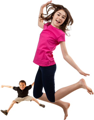 Kids Jump (394x501), Png Download