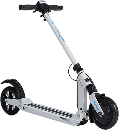 Electric Scooters With Regenerative Braking - Electric Scooter Transparent Background (400x437), Png Download