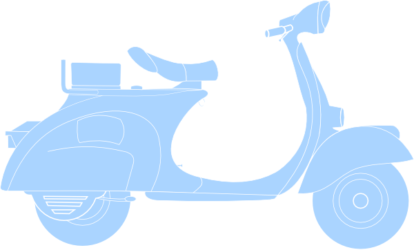 How To Set Use Blue Scooter Svg Vector (600x362), Png Download