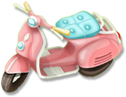 Pink Scooter - Wiki (418x418), Png Download