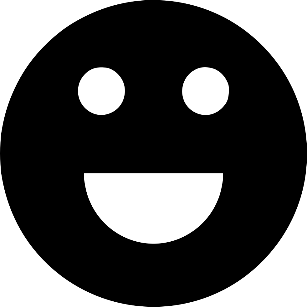 Happy Face Smile Joy Comments - Strzałka Icon (981x982), Png Download