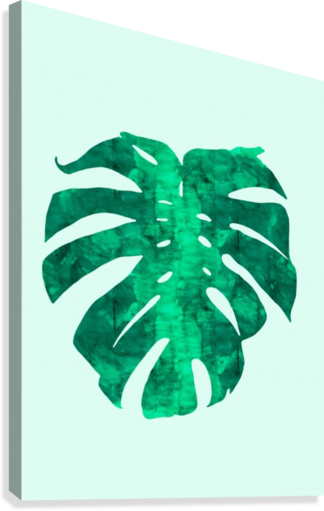 Tropical Leaf I Canvas Print - Set Of Leaves On Pink Background Backpack (324x511), Png Download