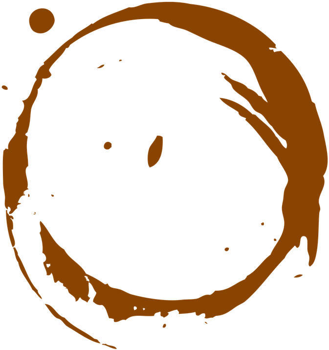 Stain Coffee Coffee Stains - Circle Wang Zi Ying (1280x1280), Png Download
