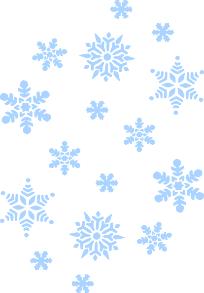 Snowflakes Falling Png - Blue Snowflakes Falling Png (396x591), Png Download