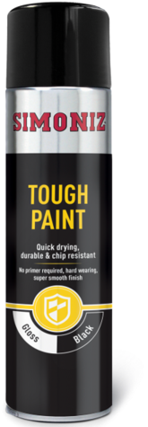 Simoniz Tough Satin Black Spray Paint 500ml Simvht51d - Simoniz - High Build Primer - 500ml Simb90d (341x480), Png Download