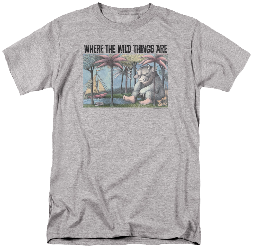 Where The Wild Things Are Book Cover T-shirt - Welcome To Twin Peaks T Shirt (984x965), Png Download