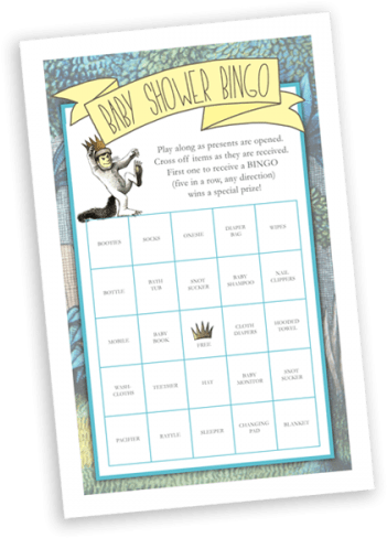 Where The Wild Things Are Baby Shower Bingo Printable - Max Where The Wild Things (500x500), Png Download