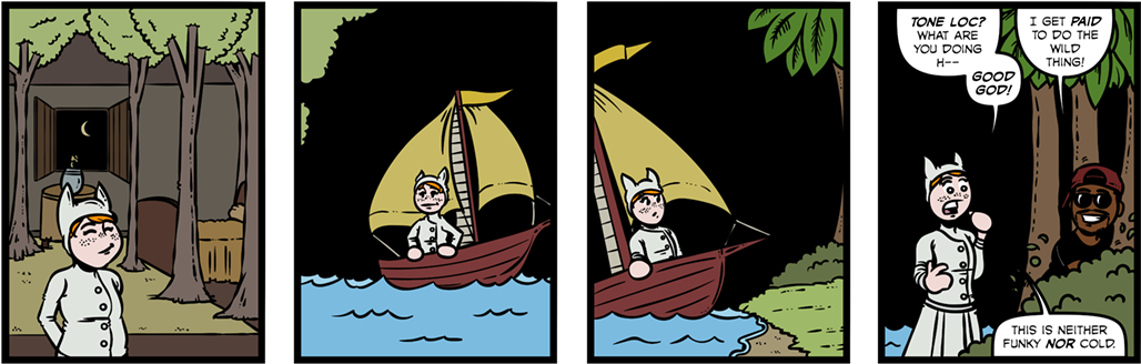 Where The Wild Things Are - Cartoon (1100x375), Png Download