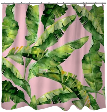 Seamless Watercolor Illustration Of Tropical Leaves, - Dense Jungle Round Mouse Pad Customized Non Slip Rubber (400x400), Png Download