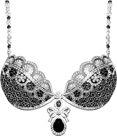 Victoria's Secret Present The 10m$ Bra With Diamonds, - Bra (400x471), Png Download