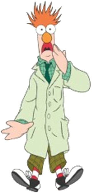 Beaker - Fathead Disney Muppets Wall Decal (321x671), Png Download