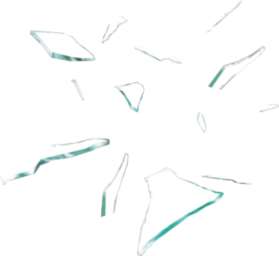 Broken Window Parts Png Png Images - Transparent Broken Glass Shard (400x367), Png Download