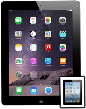 Ipad 4 Cracked Glass Repair - Ipad 3rd Generation (455x476), Png Download