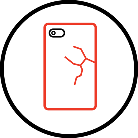 Back Glass Repair For Samsung Galaxy Note - Circle (480x480), Png Download