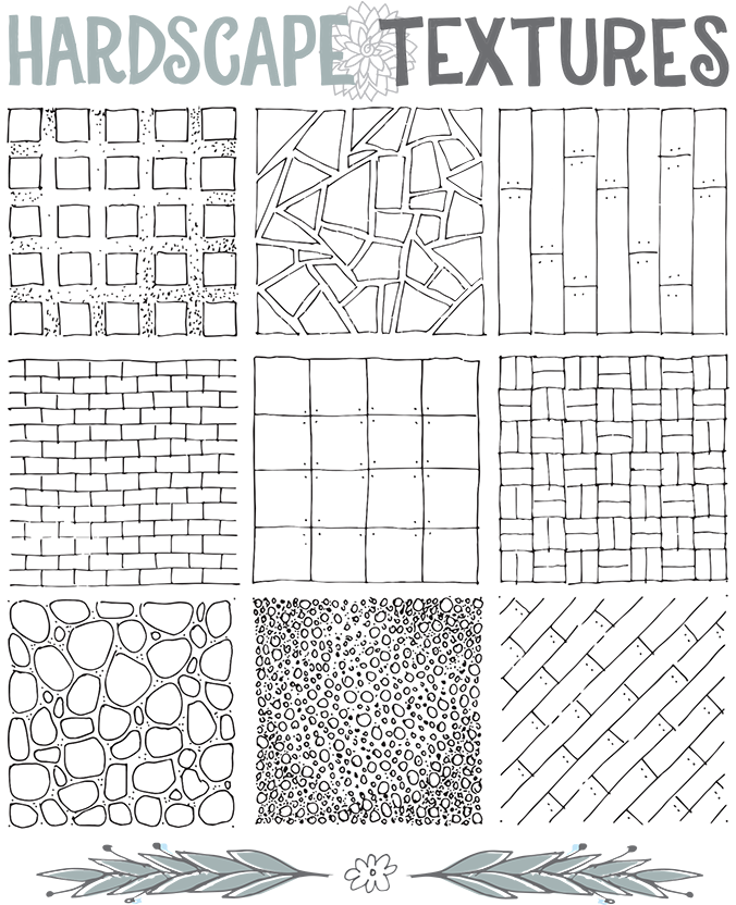 Vector Transparent Stock Oct Ground Textures Landscape - Architecture Texture Drawing (700x845), Png Download