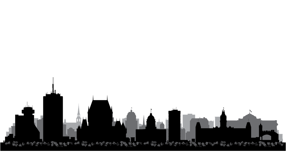 Card Image Cap - Quebec Skyline (984x548), Png Download