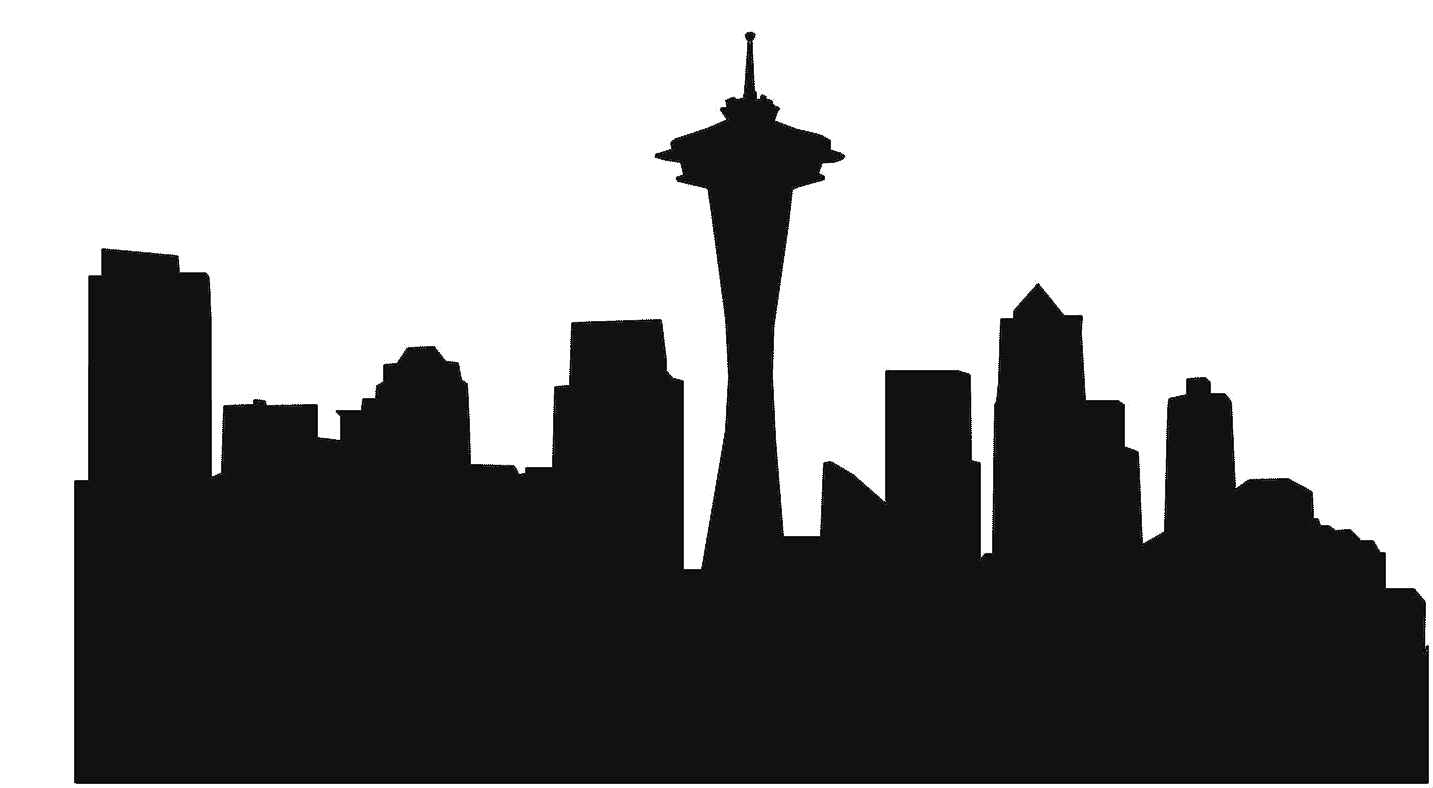 The Gallery For > City Silhouette Png - Seattle Skyline Png (1496x806), Png Download