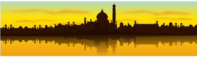 India, City, Cityscape, Landscape, Silhouette - Monuments Of India Png (640x320), Png Download