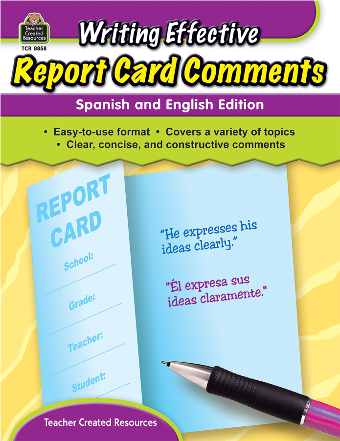 Tcr8858 Writing Effective Report Card Comments - Comments For Parents Teacher Meeting (900x900), Png Download