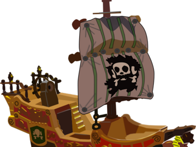 Viking Ship Clipart Scribblenauts - Pirate Ship Transparent (640x480), Png Download