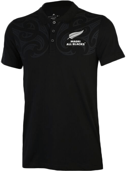 Maori All Blacks Polo - Basic Mens Black Tee (600x600), Png Download