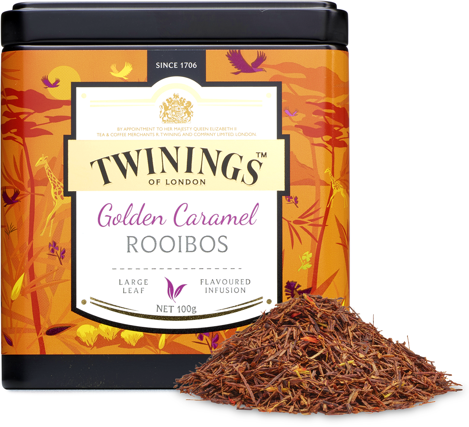 Discovery Collection Golden Rooibos And Caramel - Twinings Black Tea Orange (1960x1494), Png Download
