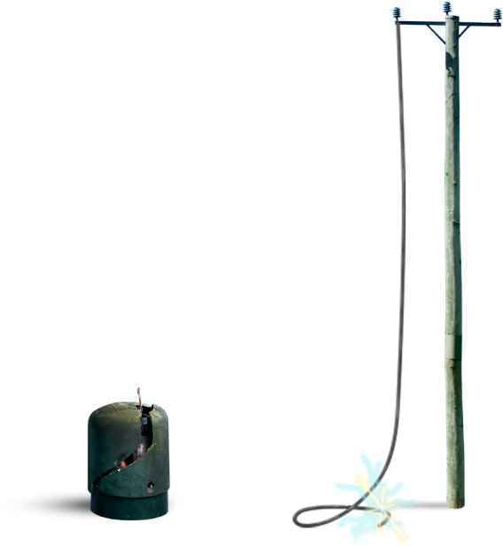 Found In Areas With Underground Power, In Front Of - Wire (663x814), Png Download