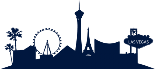 12 Las Vegas Clipart Vector Free Clip Art Stock Illustrations - Las Vegas Strip Skyline Silhouette Png (640x480), Png Download