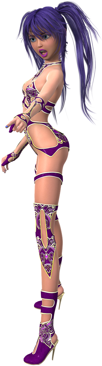 Woman Toon Cheeky - Girl (1097x1280), Png Download