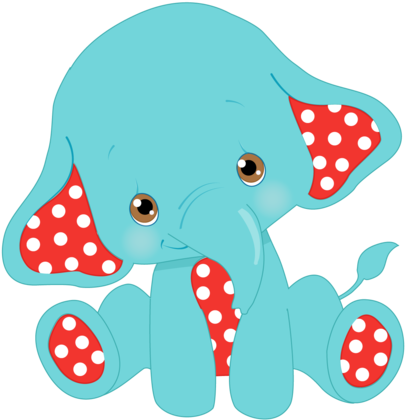 Sublimation Transfer Animal Baby Blue Elephant With - Illustration (600x600), Png Download