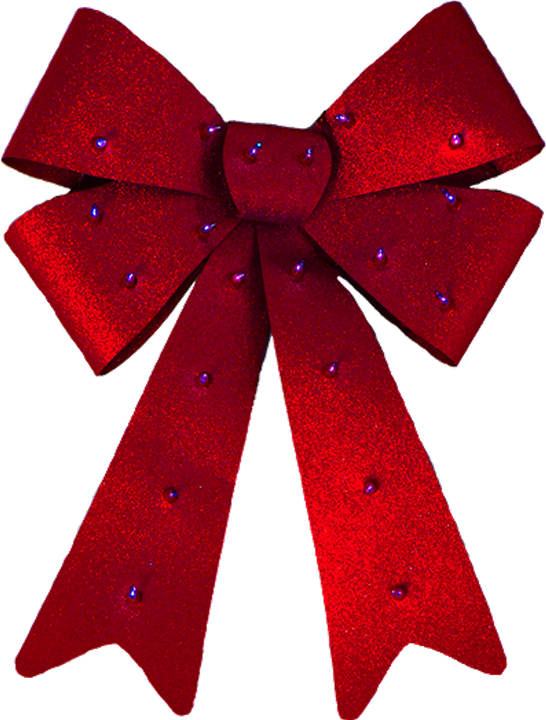 Red Bow - Green Christmas Bow (924x1100), Png Download