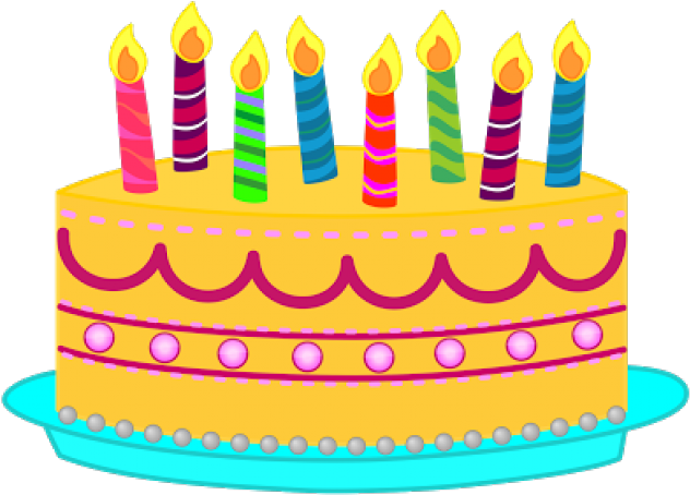 Birthday Cake Clipart Candle - Birthday Cake Clip Art Transparent Background (640x480), Png Download